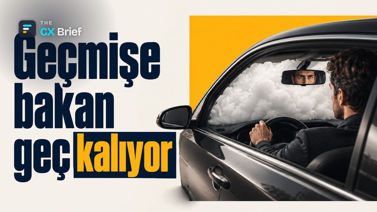 Geçmişe bakan geç kalıyor — Çoğu müşteri deneyimi ekibi müşteri sağlığını izlemiyor, yalnızca olup biteni raporluyor. Aracı kullanan kişinin dikiz aynasına odaklanması, ön camdaki yolun ise sis altında kalması.