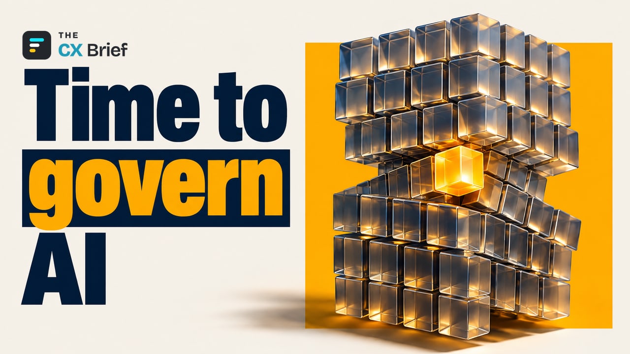 Time to govern AI — Forrester: AppGen platforms now stand out not for speed but for how well they manage what is built. Among many small interlocking cubes, a single cube stands out and locks into place.