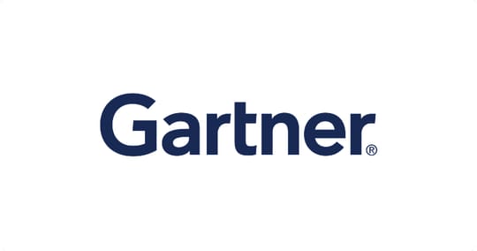 Beyaz zemin üzerinde lacivert Gartner logosu.