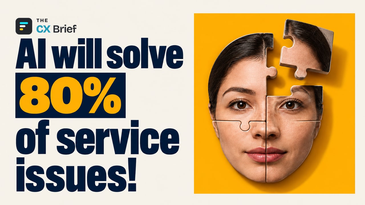 AI will solve 80% of service issues! — Oracle introduces five new AI-powered customer experience applications. Four of five puzzle pieces are joined, and the one remaining piece is settling right into place.