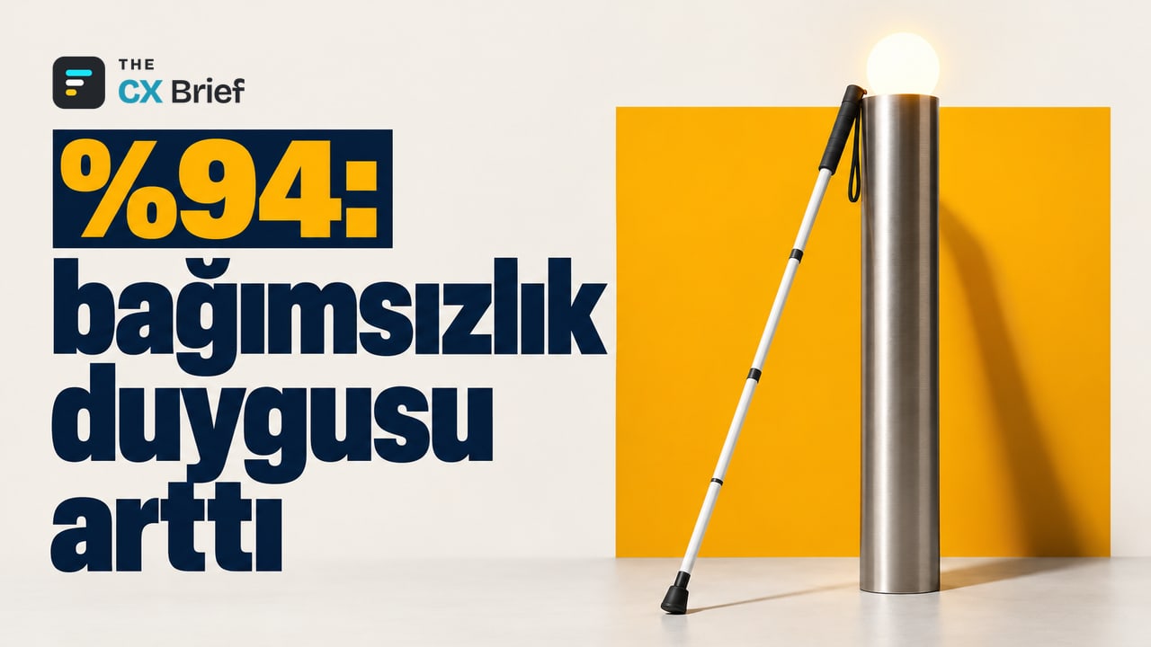 %94: bağımsızlık duygusu arttı — Suudi bir belediye, yaşlıların devlet işlerini lehçeyle konuşarak halledebileceği sesli asistan geliştirdi. Beyaz bir baston, tepesinde ışık yanan metal bir sütuna yaslanıyor.