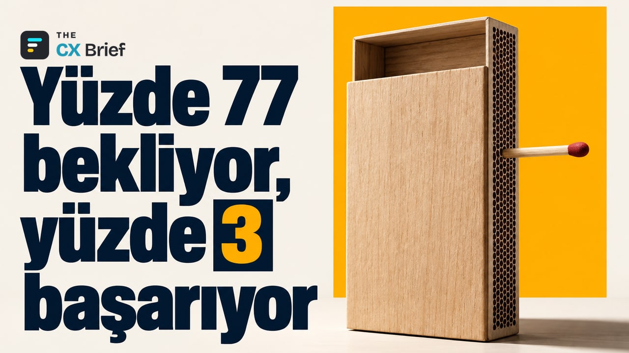Yüzde 77 bekliyor, yüzde 3 başarıyor — Yönetim kurulu üyelerinin %77'si yapay zekâdan tasarruf bekliyor, kurumların yalnızca %3'ü hedefini aşıyor. Devasa bir kibrit kutusundan tek bir küçük kibrit çöpü çıkıyor.